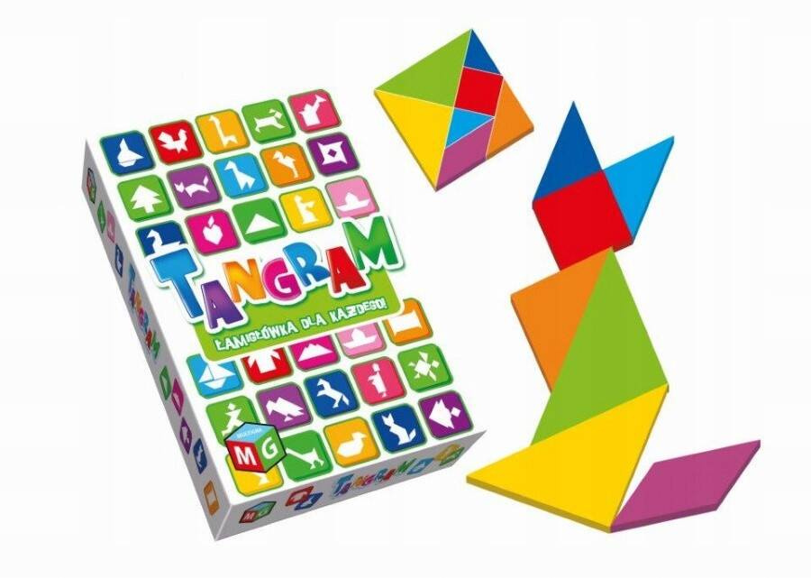 Gra Logiczna TANGRAM Łamigłówka Planszowa Rozruszaj Umysł 3+ Multigra_1