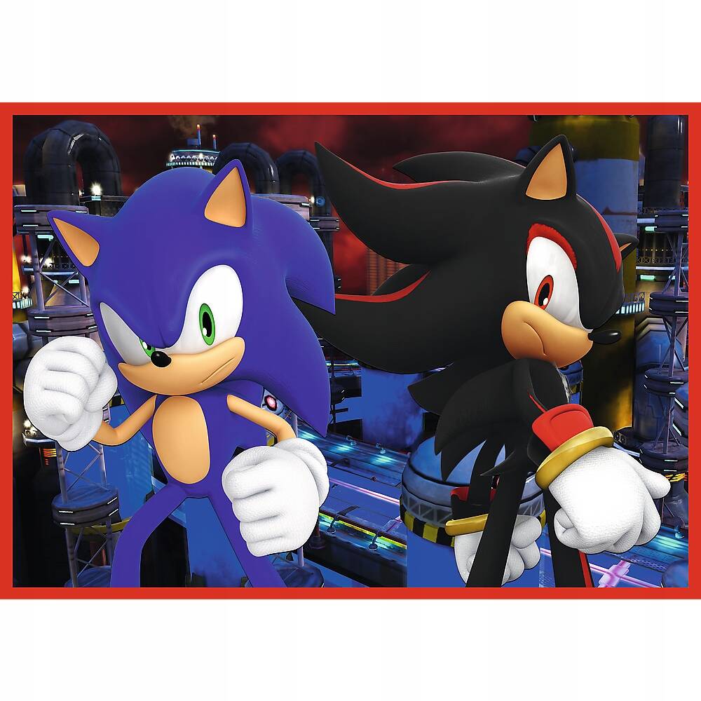 Puzzle 4w1 Przygody Sonica Jeż SONIC Hedgehog Gra 4+ Trefl_4