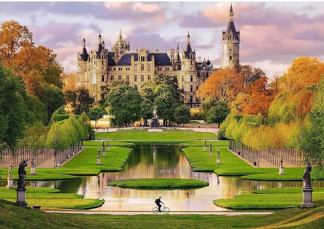 Puzzle 1000 Układanka NIEMCY Zamek w Schwerinie Parlament Siedziba 12+_1