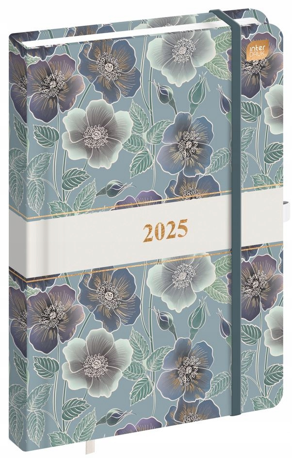 Kalendarz Książkowy Tygodniowy 2025 B5 192 BLUE ROSE Interdruk_1