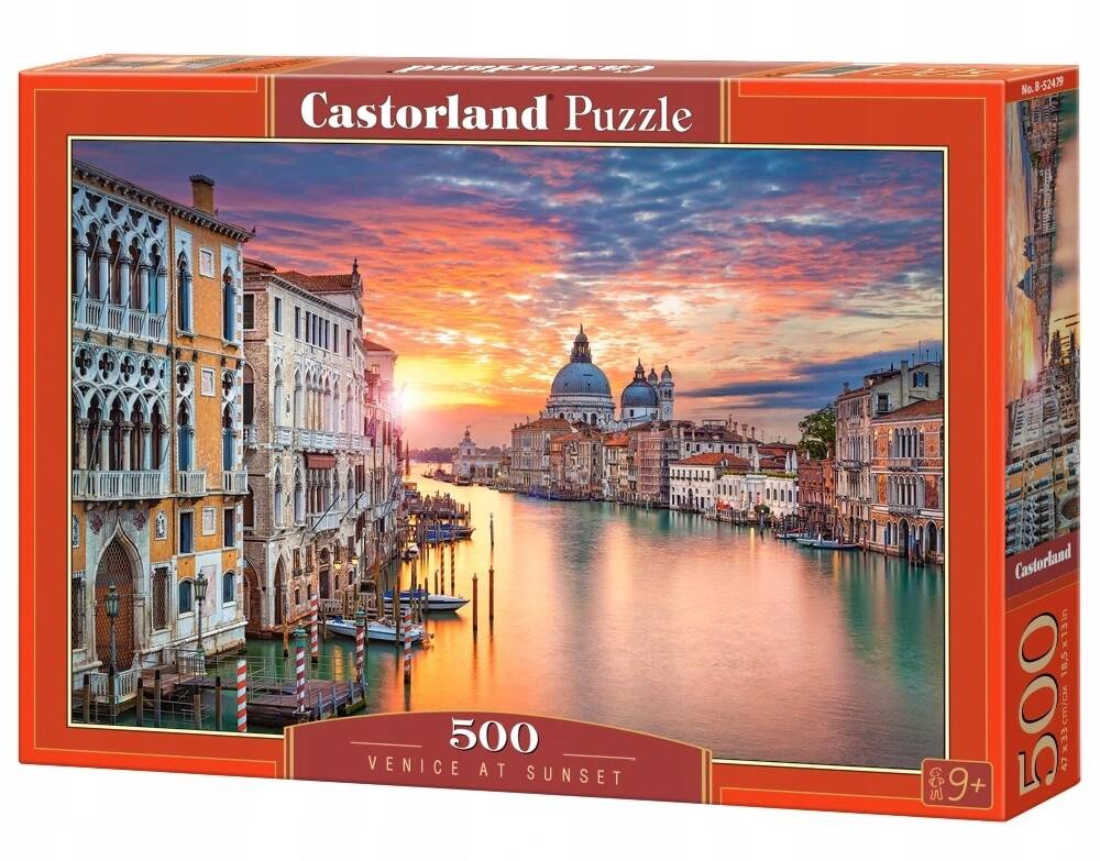 Puzzle 500 Układanka Wenecja WŁOCHY Krajobraz Canal Grande 9+ Castorland_2