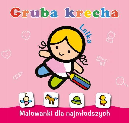 Gruba Krecha Malowanka Kolorowanka Lalka 1+ Skrzat_1