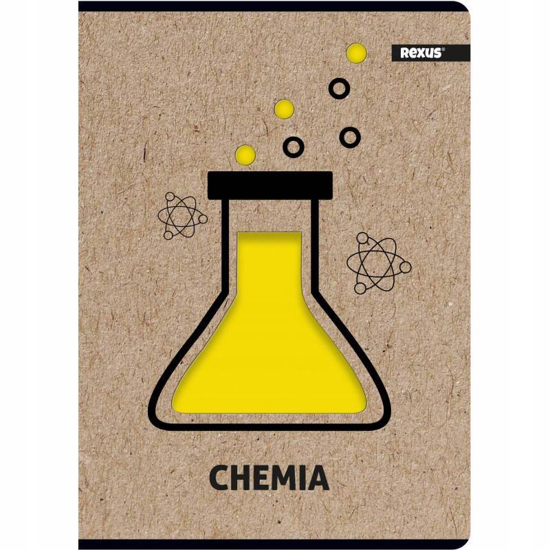 Zeszyt Przedmiotowy Szkolny CHEMIA A5 58 Kratek Kratka Rexus_1