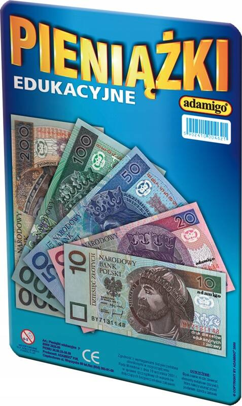 Pieniążki Edukacyjne Do Nauki I Zabawy Pieniądze 3+ Adamigo_1