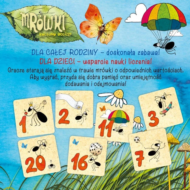 Mrówki Kolejno Odlicz Gra Pamięciowa Nauka Liczenia 6+ Nasza Księgarnia_2