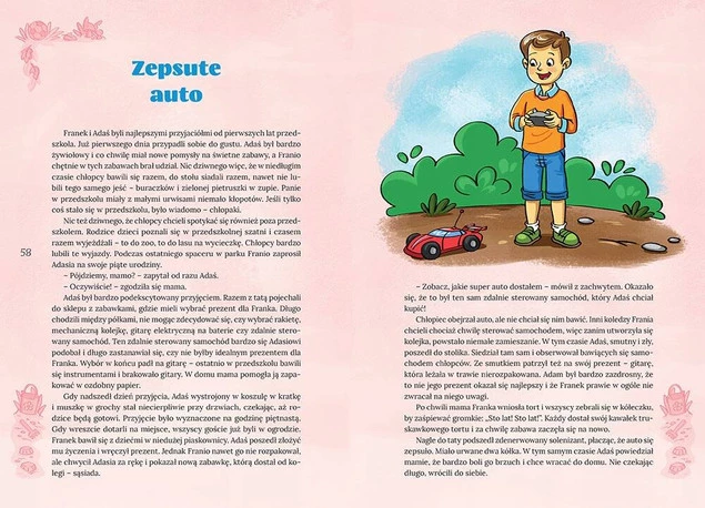 Mądre Bajki PRZYJAŹŃ 64 Strony W Kolorze 3w1 Bajeczki Dla Dzieci Greg (TW)_7