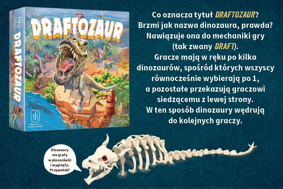 Draftozaur Rodzinna Gra Planszowa O Dinozaurach 8+ Nasza Księgarnia_6