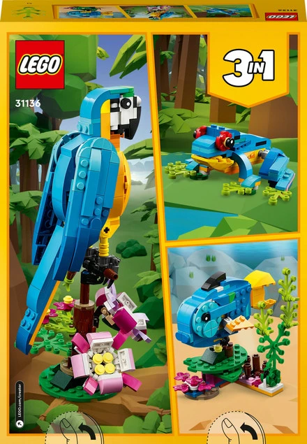 LEGO Creator 31136 model papugi