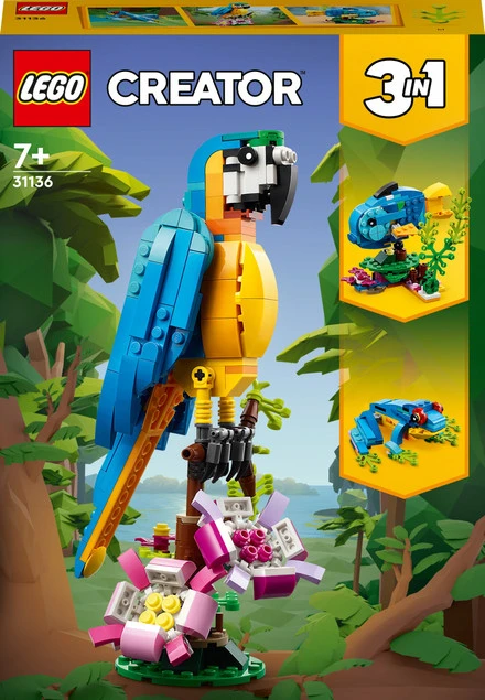 LEGO Creator 31136 ruchoma papuga