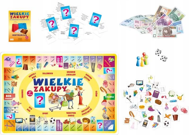 Wielkie Zakupy Gra Planszowa Strategiczna Rodzinna 7+ Kukuryku_2