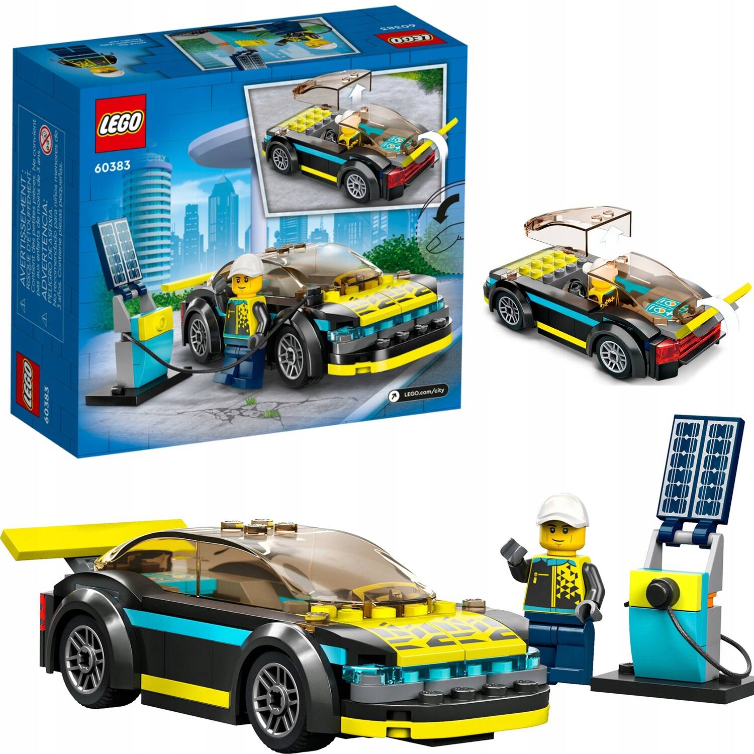 LEGO City Elektryczny Samochód Sportowy 95el. 5+ 60383_1