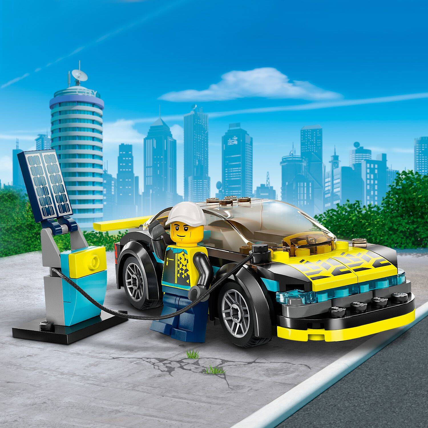 LEGO City Elektryczny Samochód Sportowy 95el. 5+ 60383_6