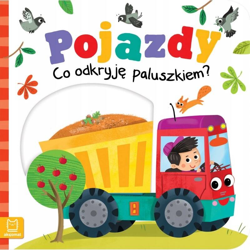 Książka Ruchome Elementy Pojazdy Co Odkryję Paluszkiem? 0+ Aksjomat 3627_1