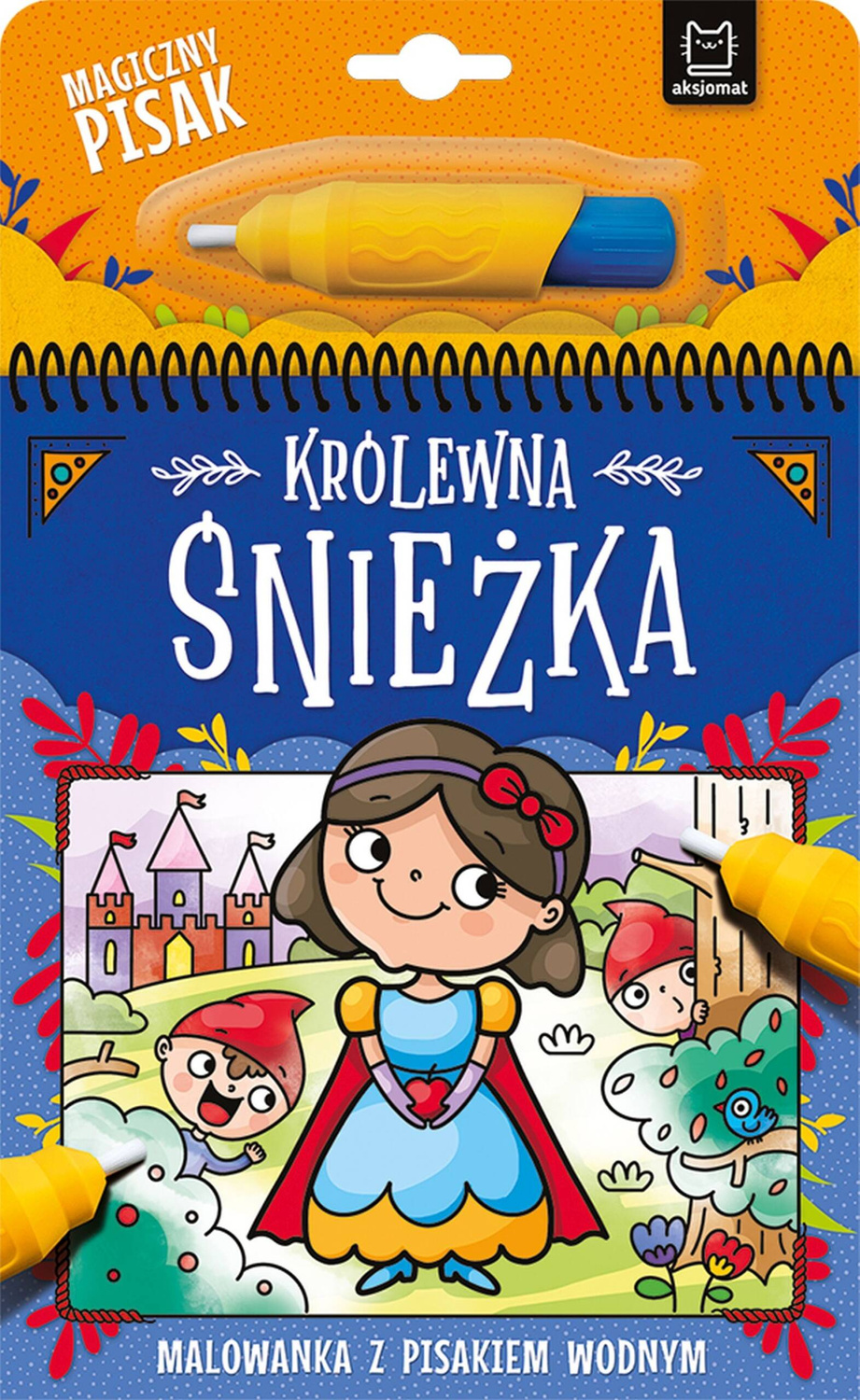 Malowanka Z Pisakiem Wodnym Królewna Śnieżka Kolorowanka 0+ Aksjomat 3893_1