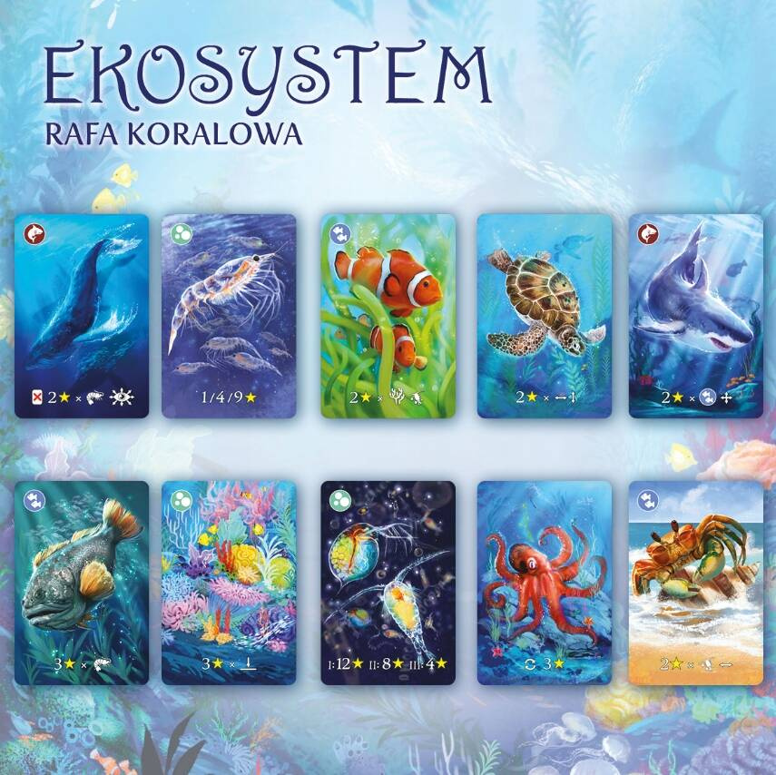 Ekosystem 2 Rafa Koralowa Gra Karciana 8+ Nasza Księgarnia_4