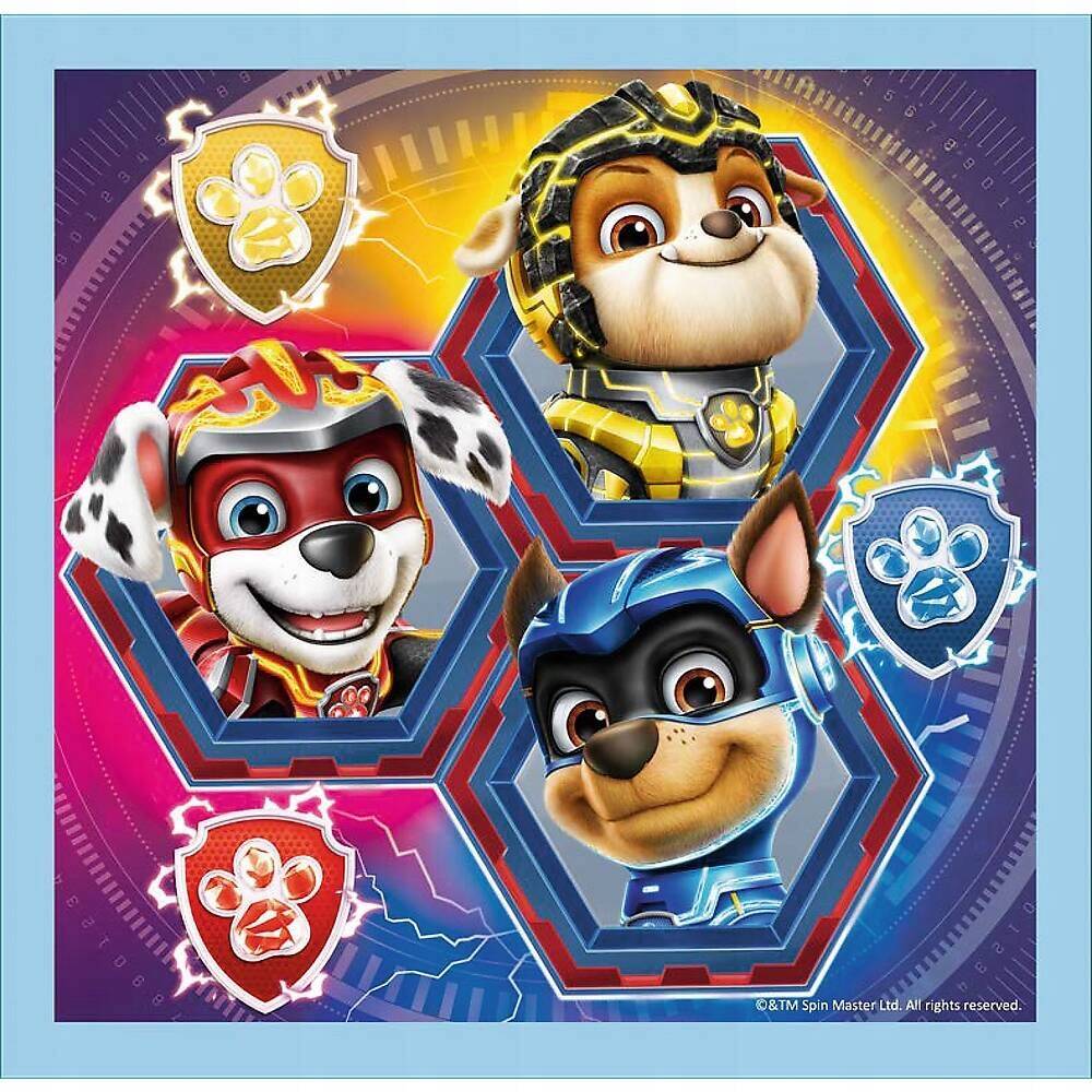 Puzzle 3w1 Układanka Pieski PSI PATROL Moc Mighty Pups Pies 3+ Trefl 34869_4