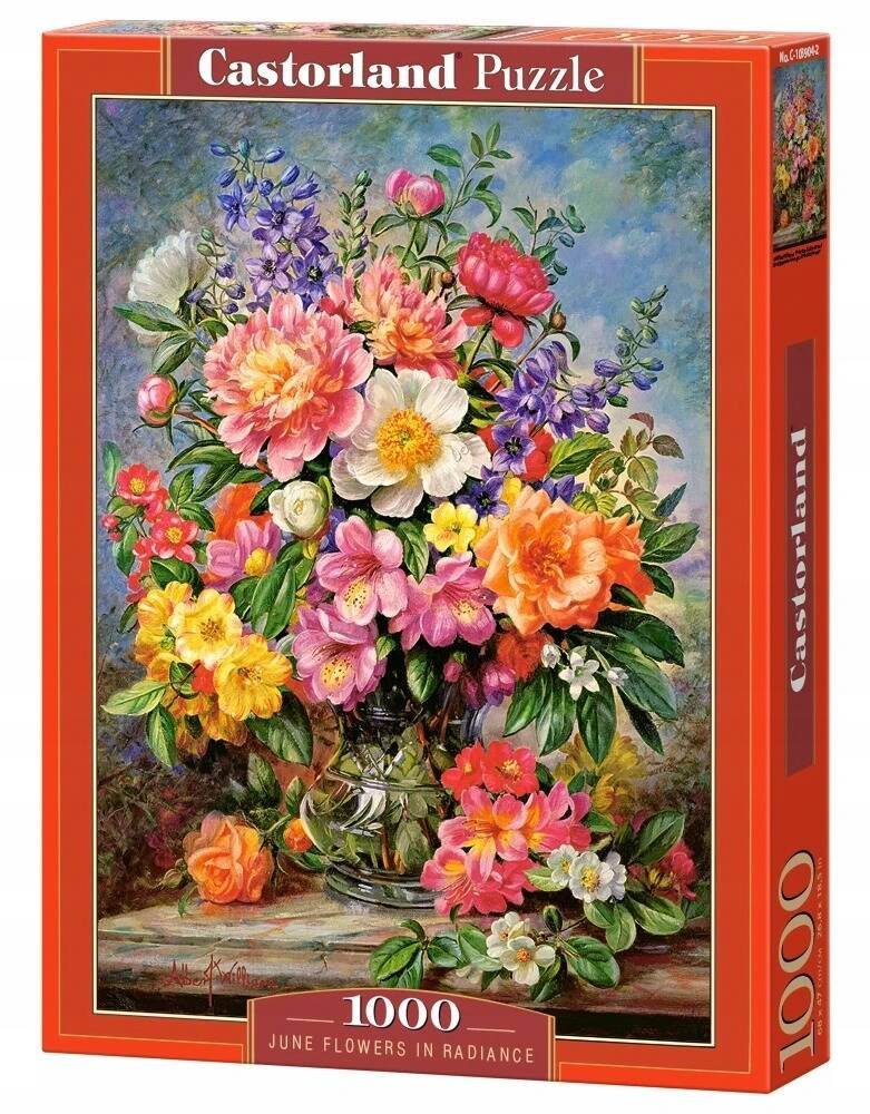 Puzzle 1000 Układanka Bukiet KWIATY Natura Wazon Obraz 9+ Castorland_2