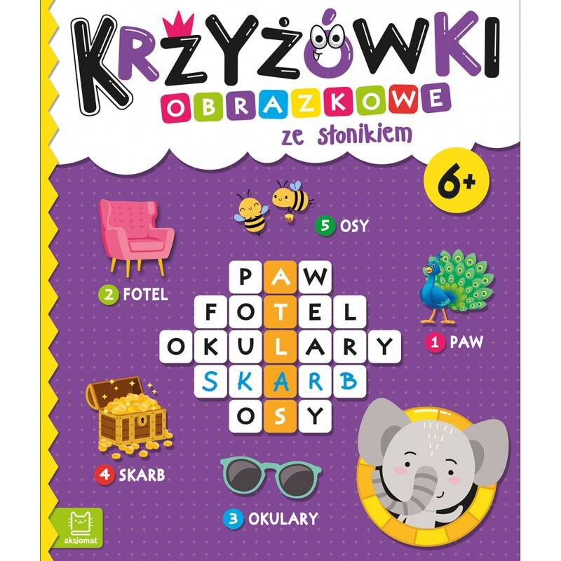 Krzyżówki Obrazkowe Ze Słonikiem 6+ Aksjomat 4002_1