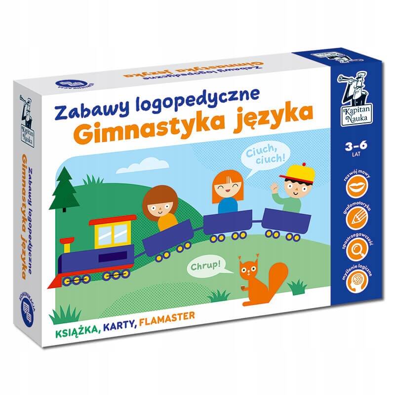 Gimnastyka Języka Zabawy Logopedyczne Rozwijające Zabawy 3+ Kapitan Nauka_1