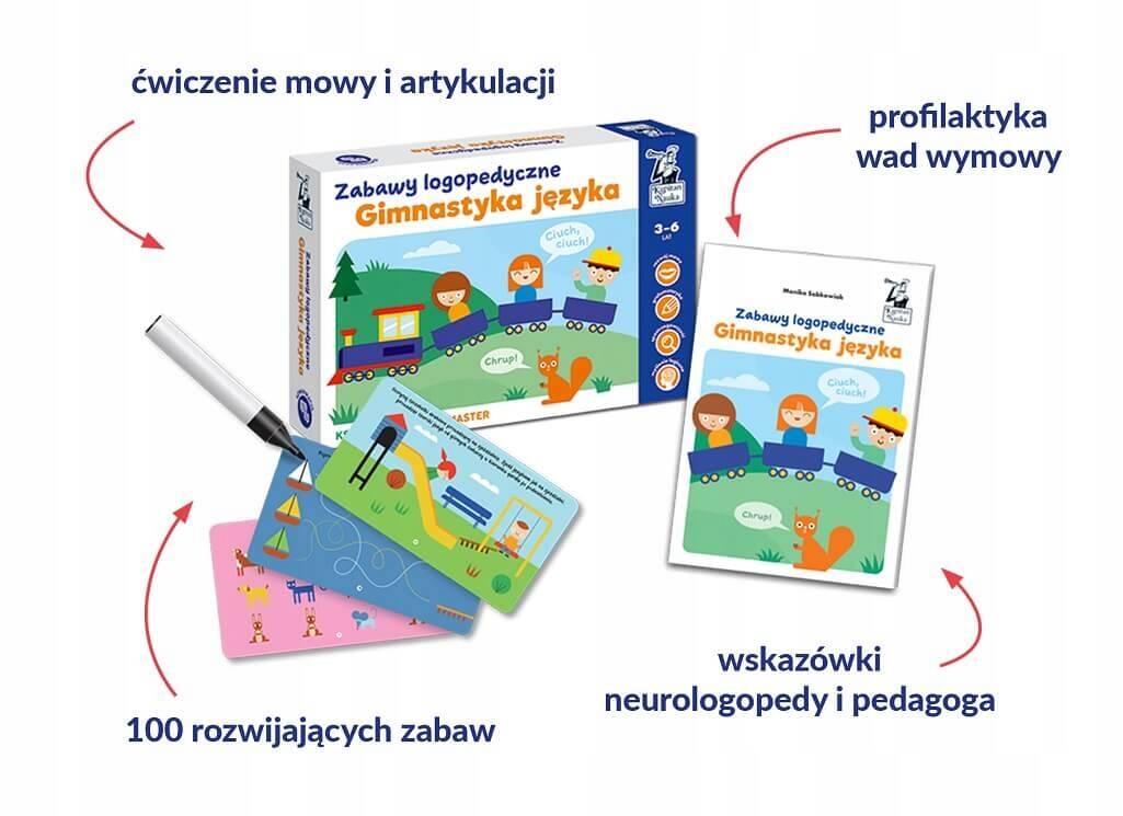 Gimnastyka Języka Zabawy Logopedyczne Rozwijające Zabawy 3+ Kapitan Nauka_2