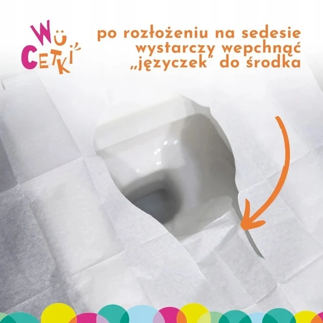 Jednorazowe nakładki na sedes dla dzieci i dorosłych