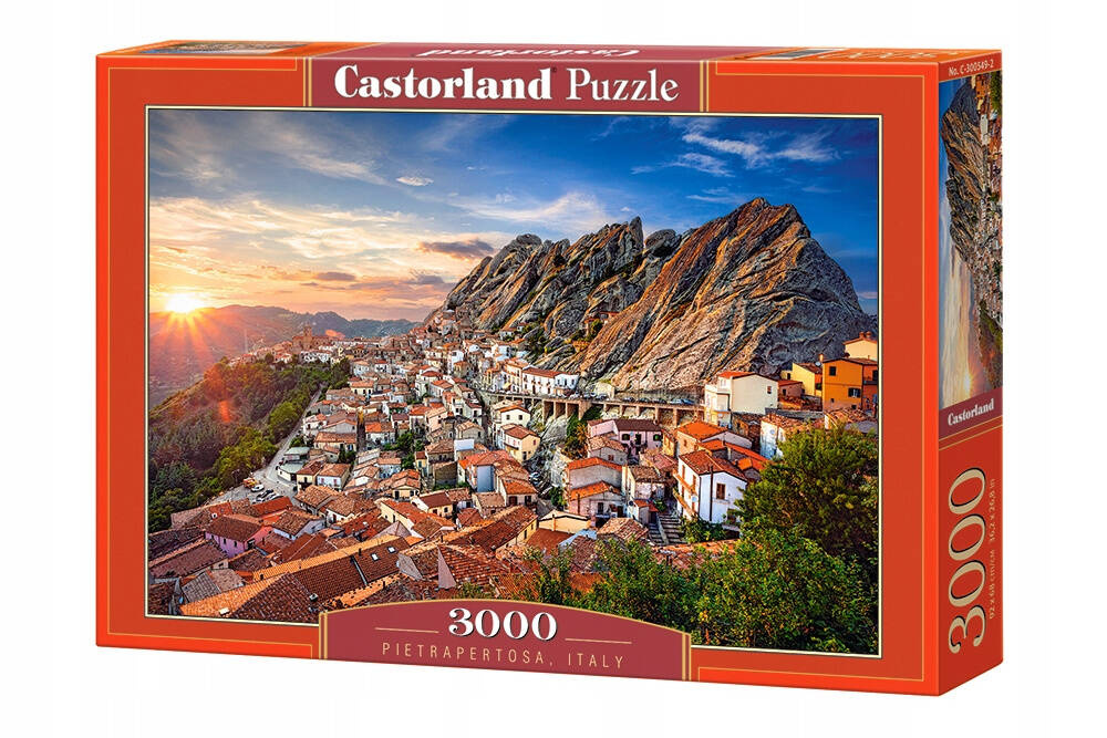 Puzzle 3000 Układanka Krajobraz Widok Góry Włochy Pietrapertosa 9+ Castor_2