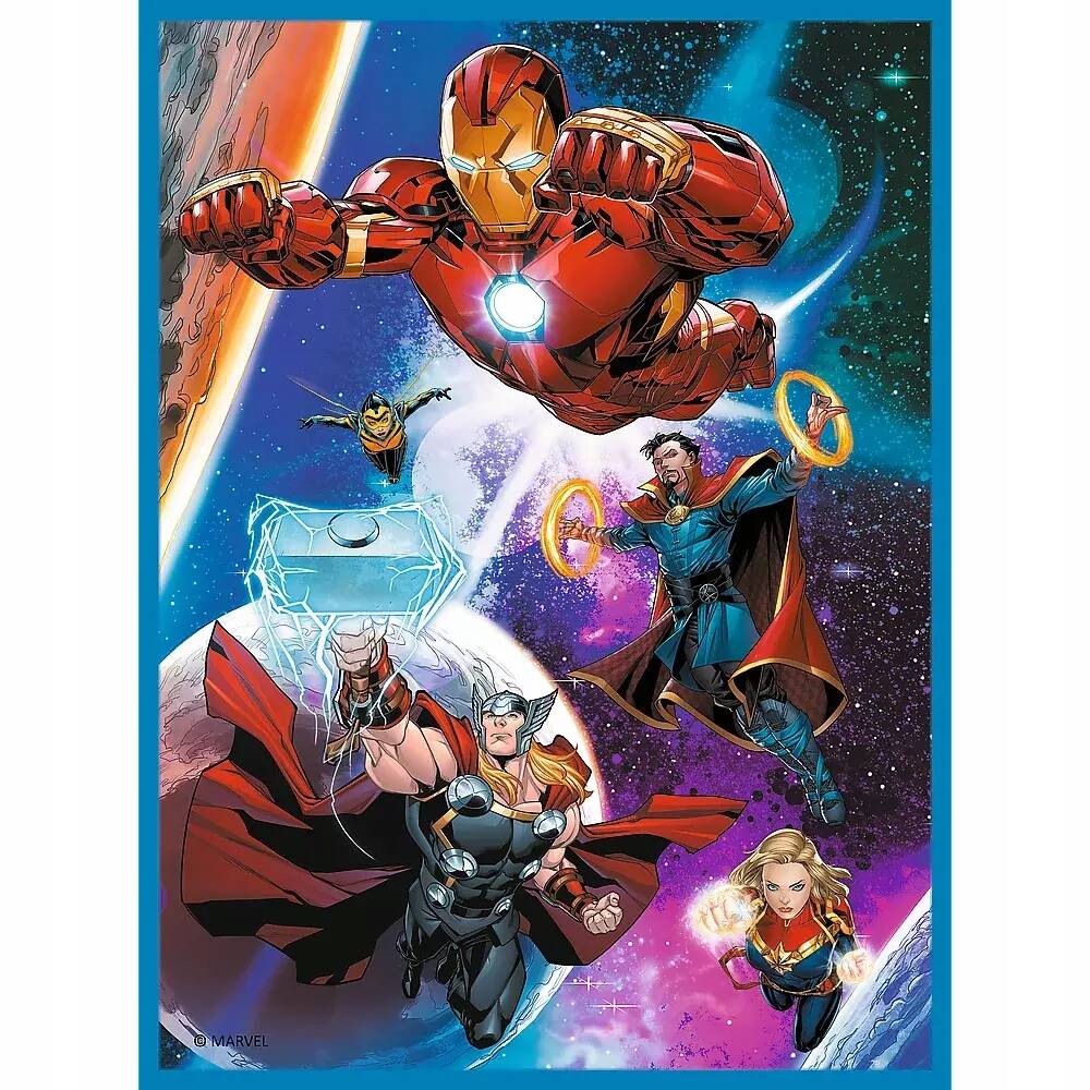 Puzzle 2w1 Układanka + Memosy AVENGERS Marvel Bohaterowie Iron Man 3+ Trefl_3