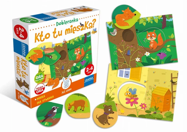 GRA KTO TU MIESZKA? DOBIERANKA JUŻ GRAM 2+ GRANNA_1