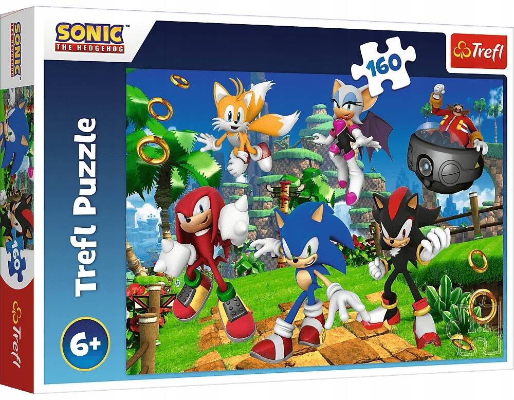 Puzzle 160 Układanka Jeż SONIC i Przyjaciele Gra 6+ Trefl_2