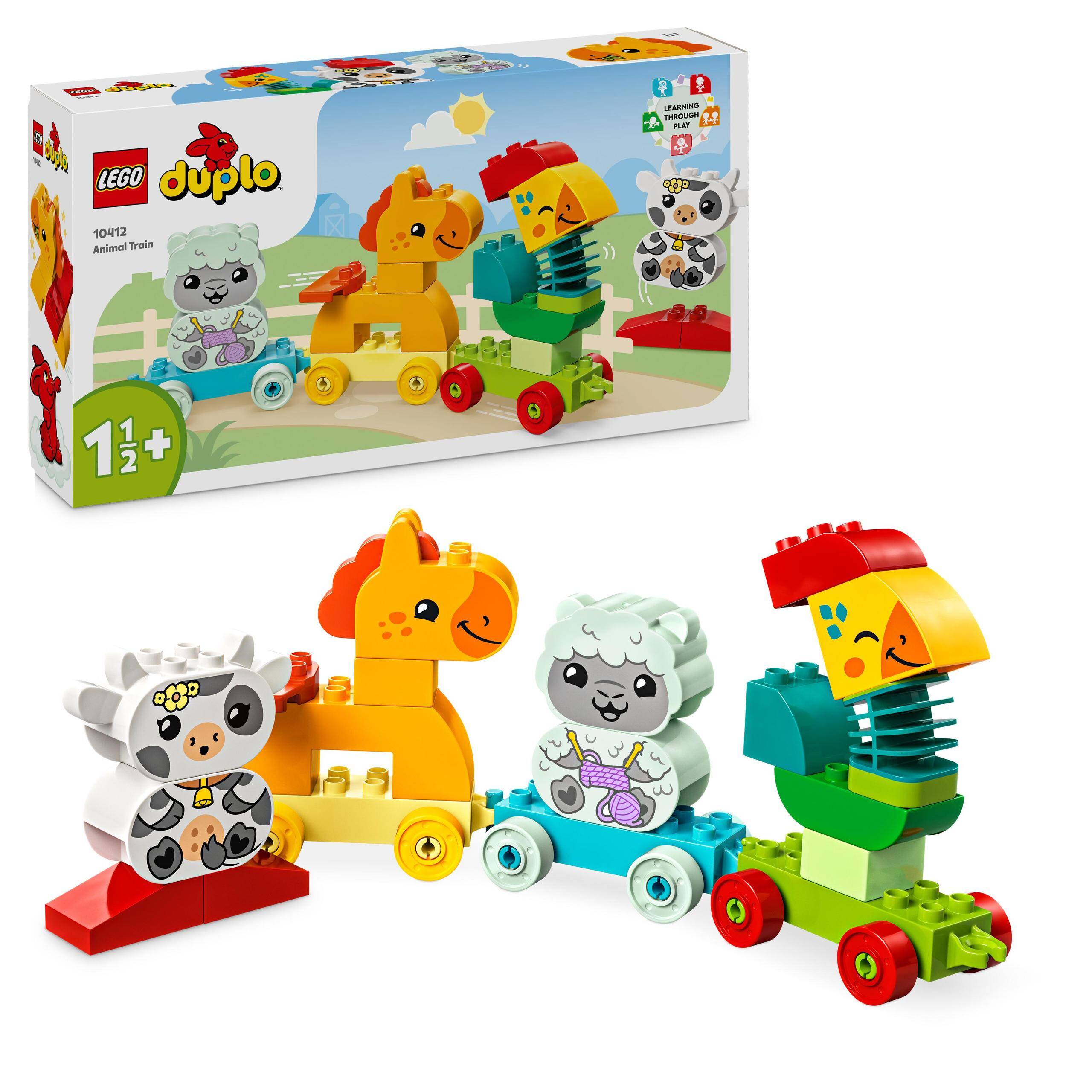 LEGO Duplo Pociąg Ze Zwierzątkami 19 el. 1,5+ 10412_1