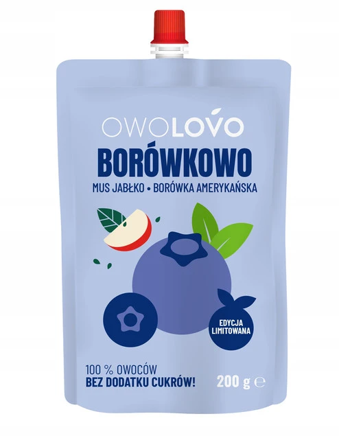 OWOLOVO Mus jabłkowo borówkowy - zdjęcie produktu