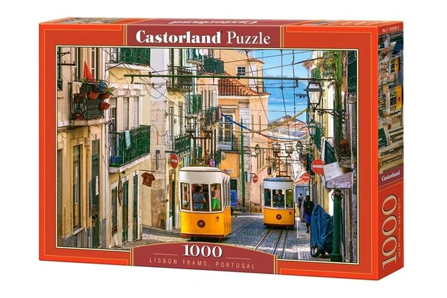 Puzzle 1000 Układanka Lizbona PORTUGALIA Tramwaje Widok Obraz 9+ Castorland_1