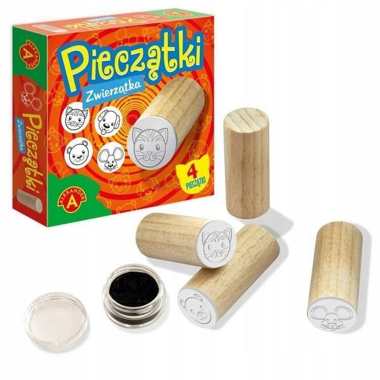 Pieczątki Dla Dzieci Zwierzątka Wersja Kieszonkowa 4SZT. 5+ Alexander 2354_2