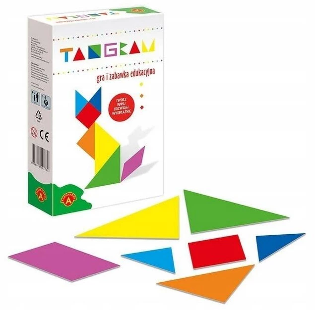 Tangram Mini Gra Zabawka Edukacyjna Łamigłówka 4+ Alexander 1345_1