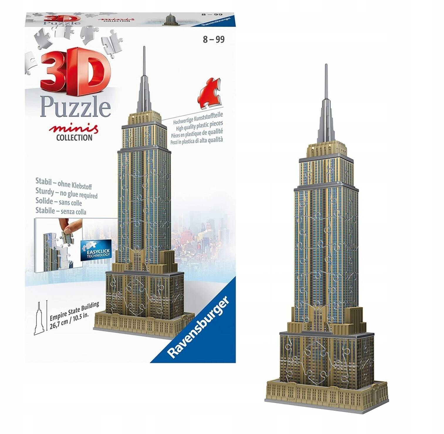 Puzzle 3D 54 Układanka Empire State Building Nowy Jork 8+ Ravensburger_1
