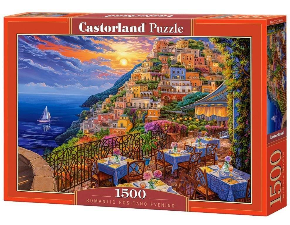 Puzzle 1500 Układanka Wieczór WŁOCHY Krajobraz Widok Obraz 9+ Castorland_1