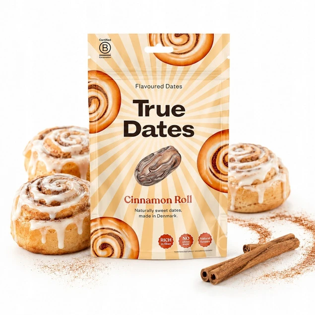Daktyle True Dates Cinnamon Roll cynamonkowe 100g naturalna przekąska