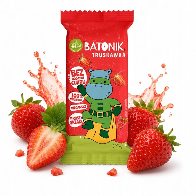 Batonik Truskawka 20 g Helpa