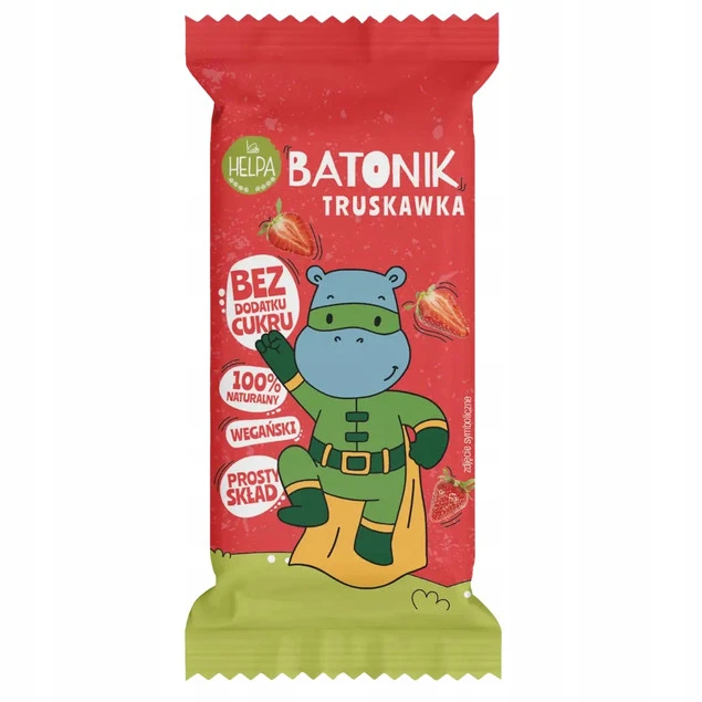Batonik Helpa truskawka bez dodatku cukru