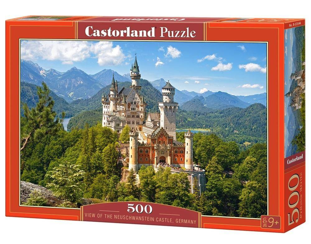 PUZZLE ZAMEK GÓRY ALPY KRAJOBRAZ 9+ 500 EL CASTOR_2