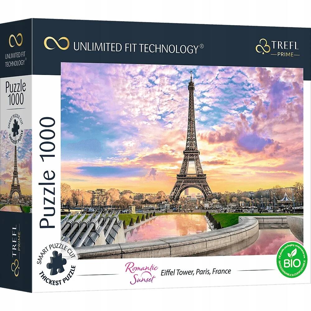 Puzzle 1000 Układanka Wieża EIFFLA Paryż Francja Widok Obraz 12+ Trefl_4