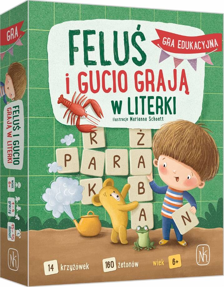 Feluś i Gucio Grają W Literki Gra Edukacyjna Słowna 1+ Nasza Księgarnia_1