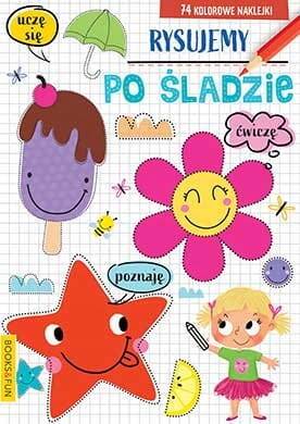 Rysujemy Po Śladzie Ćwiczenia i Zabawy + Naklejki BooksAndFun_1