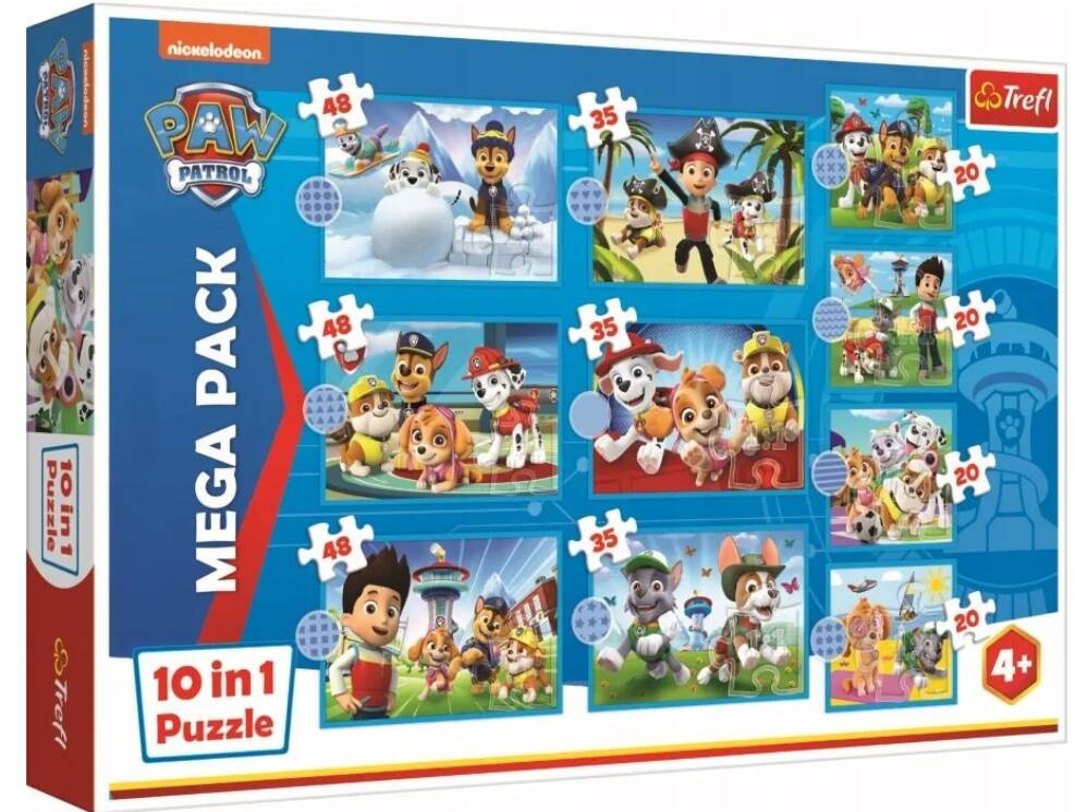 Puzzle psi patrol 10 układanek 329 szt. NAJNOWSZE_1