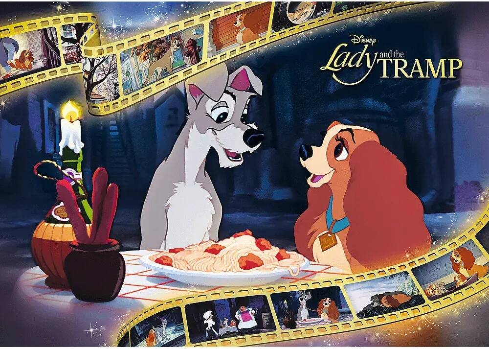 Puzzle 1000 Układanka ZAKOCHANY KUNDEL Bajka Pieski Disney 12+ Trefl_1