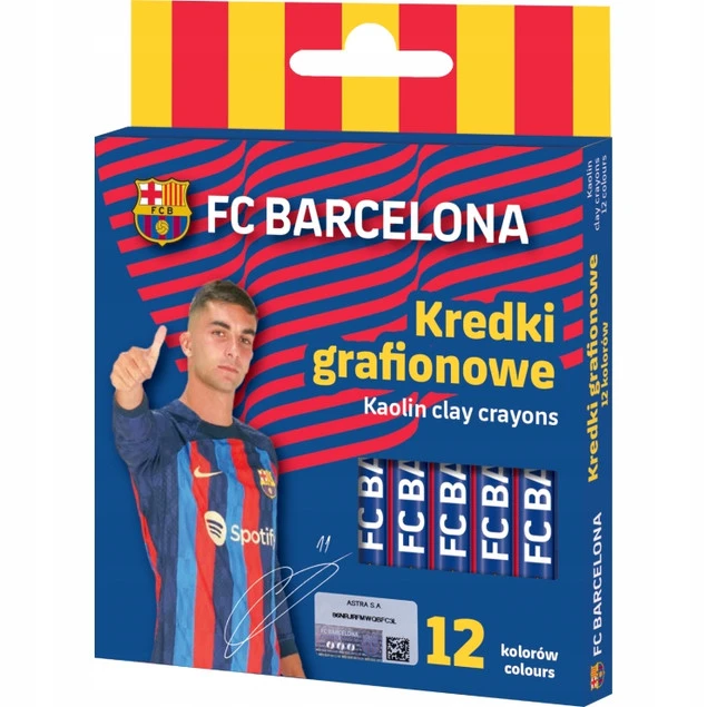 Kredki grafionowe FC Barcelona Astra dla dzieci