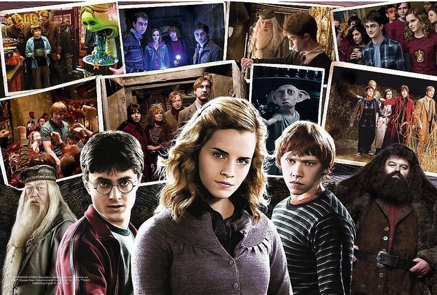 Puzzle 160 Układanka HARRY POTTER Przyjaciele Hermiona Ron 6+ Trefl 15418_1