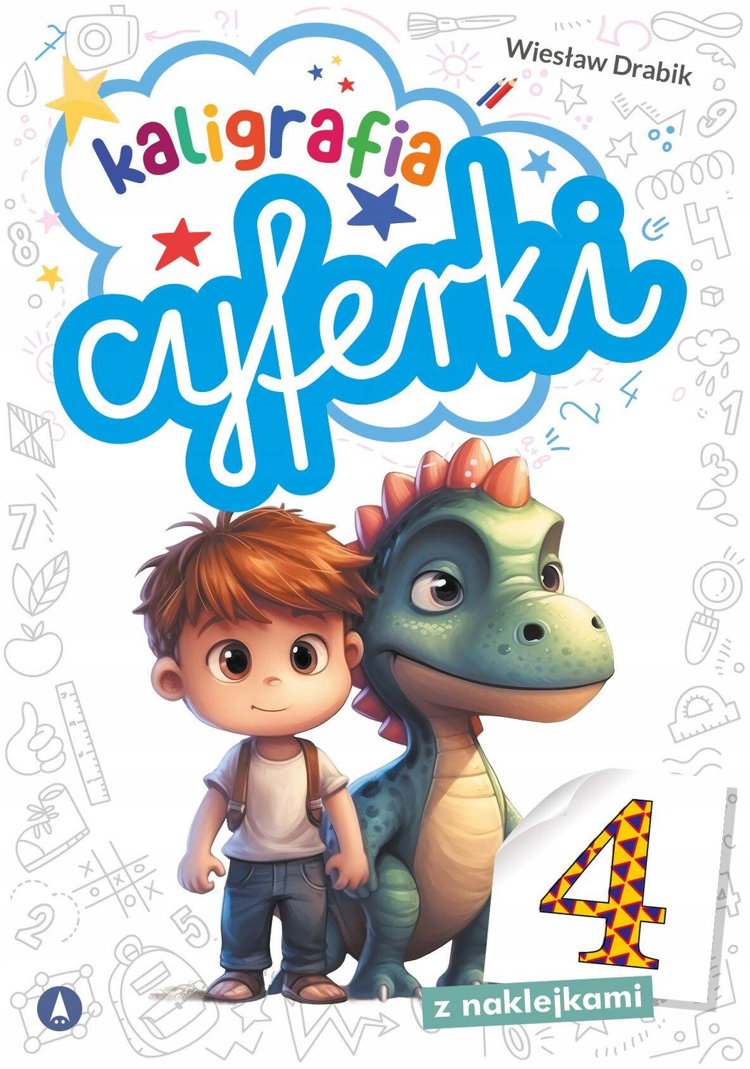 Kaligrafia CYFERKI Nauka Pisania + NAKLEJKI Wiesław Drabik Skrzat_1