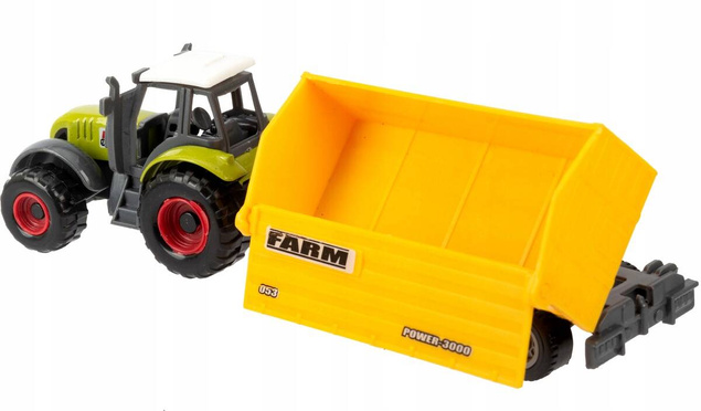 Duży Zestaw POJAZDÓW ROLNICZYCH Traktor Ciągnik Farmer 3+ Norimpex_4