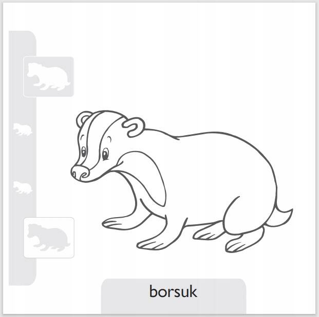 Pokoloruj Zwierzaki Z Lasu Kolorowanka Z Naklejkami 2+ Skrzat_4